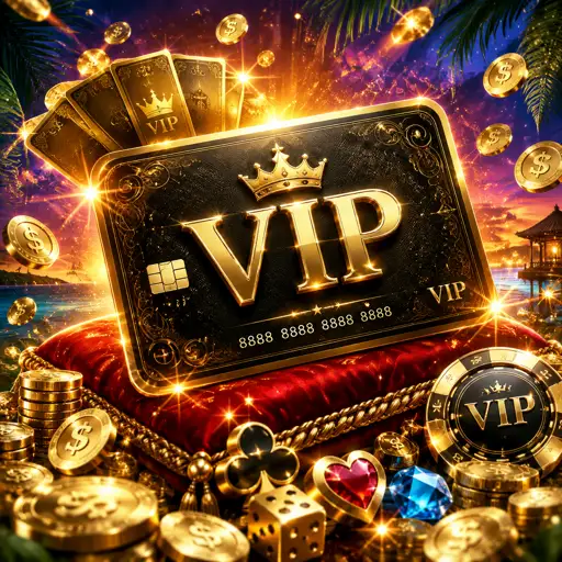 Salão VIP dourado com benefícios exclusivos do clube